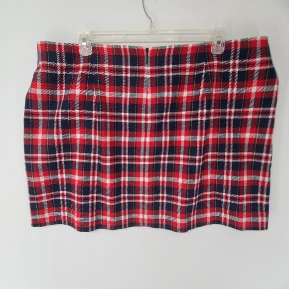J. Crew Women's A-line mini wool bend skirt in plaid Size 22 - Picture 5 of 8